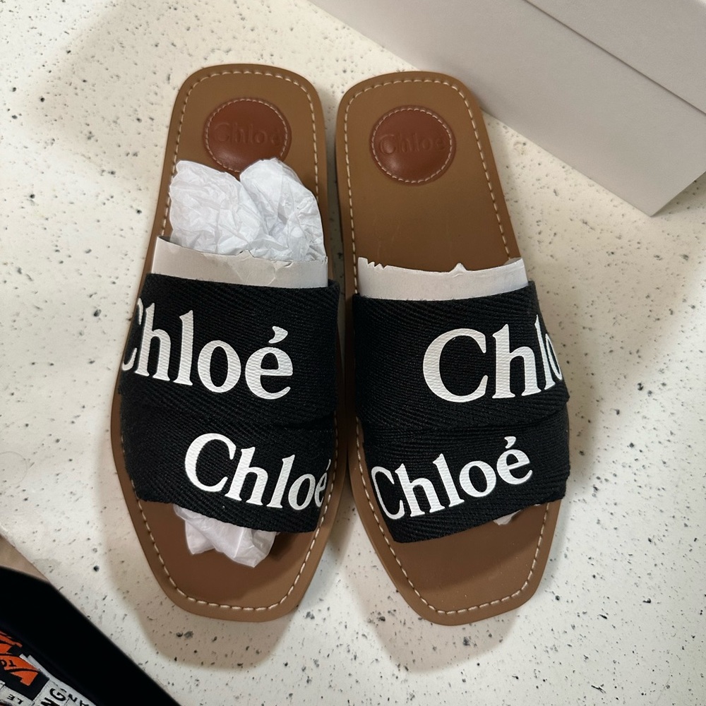 Chloe woody sandals